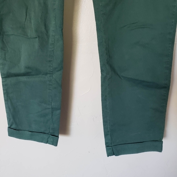 Brebis Noir Women's 27 Green Cuffed Pants Patterned Made in Italy - Picture 6 of 9